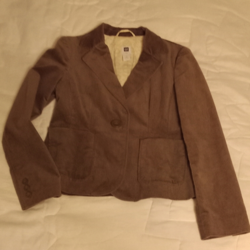 Ladies Gap Crushed Velvet Blazer